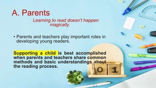 Lac role of stakeholders in teaching reading through ict | PPTX