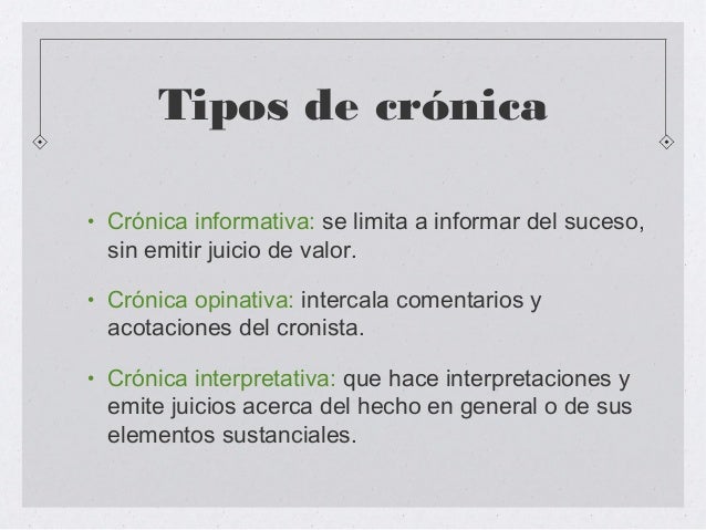 La cronica