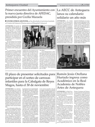 ANTEQUERA. El alcalde de
Antequera, Manolo Barón, el
teniente de alcalde delegado
de Programas Sociales,
Alberto Arana, y ...