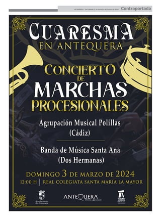 LA CRÓNICA - Del sábado 2 al viernes 8 de marzo de 2024 Contraportada
 