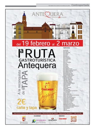 Del sábado 15 al viernes 21 de febrero de 2014

Contraportada

 