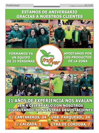 Publicidad

7
La Crónica
Del sábado 15 al viernes 21 de febrero de 2014

 