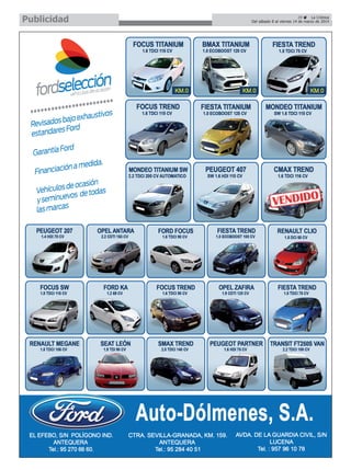 Publicidad

29
La Crónica
Del sábado 8 al viernes 14 de marzo de 2014

 