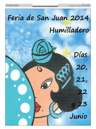 27 La Crónica
Del sábado 14 al viernes 20 de junio de 2014Publicidad
 