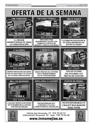 23 La Crónica
Del sábado 2 al viernes 8 de agosto de 2014Publicidad
 