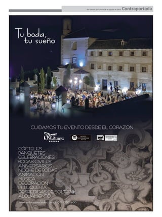 Del sábado 2 al viernes 8 de agosto de 2014 Contraportada
 