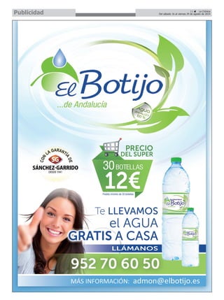 11 La Crónica
Del sábado 16 al viernes 29 de agosto de 2014Publicidad
 