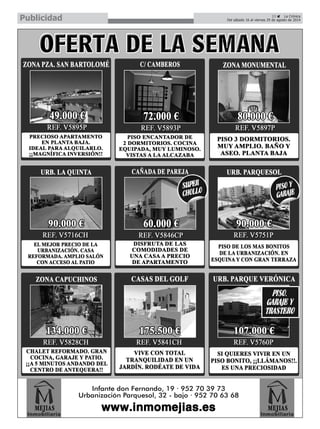 23 La Crónica
Del sábado 16 al viernes 29 de agosto de 2014Publicidad
 