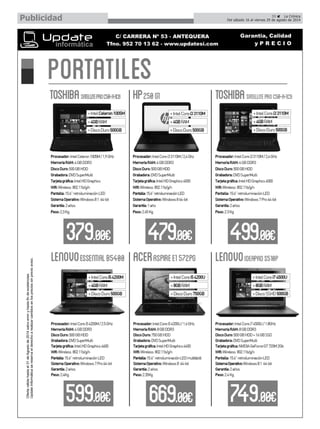 35 La Crónica
Del sábado 16 al viernes 29 de agosto de 2014Publicidad
 