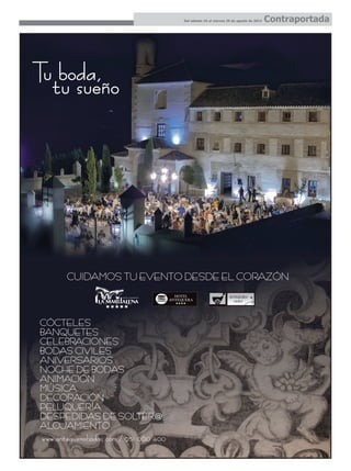 Del sábado 16 al viernes 29 de agosto de 2014 Contraportada
 