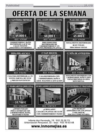 Publicidad 
25 É La Crónica 
Del sábado 20 al viernes 26 de septiembre de 2014  