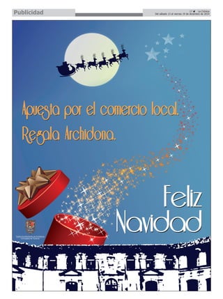 Publicidad 
27 É La Crónica 
Del sábado 13 al viernes 19 de diciembre de 2014  