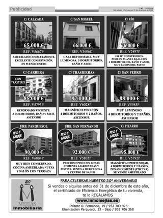 Publicidad 
33 É La Crónica 
Del sábado 13 al viernes 19 de diciembre de 2014  