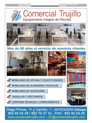 27 La Crónica
Del sábado 14 al jueves 19 de marzo de 2015Publicidad
 