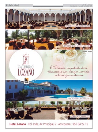 17 ç La Crónica
Del sábado 16 al jueves 21 de mayo de 2015Publicidad
 