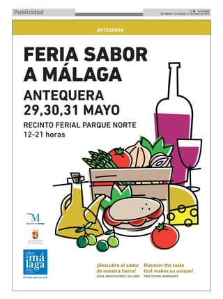 31 ç La Crónica
Del sábado 16 al jueves 21 de mayo de 2015Publicidad
 