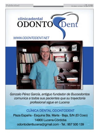 17  La Crónica
Del sábado 1 al viernes 7 de agosto de 2015Publicidad
 