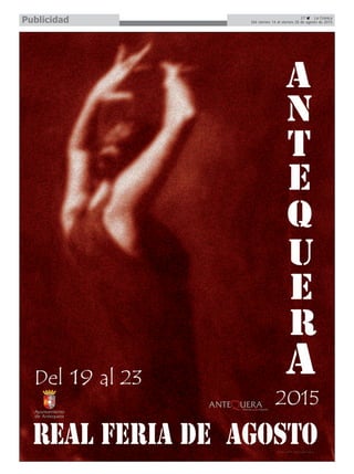 27 La Crónica
Del viernes 14 al viernes 28 de agosto de 2015Publicidad
 