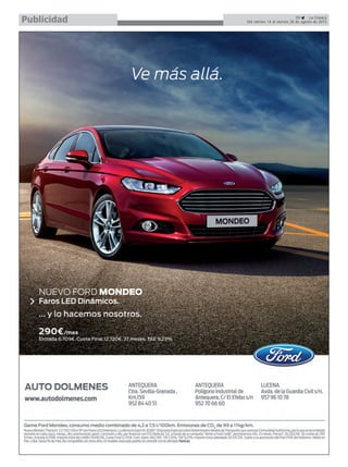 39 La Crónica
Del viernes 14 al viernes 28 de agosto de 2015Publicidad
 