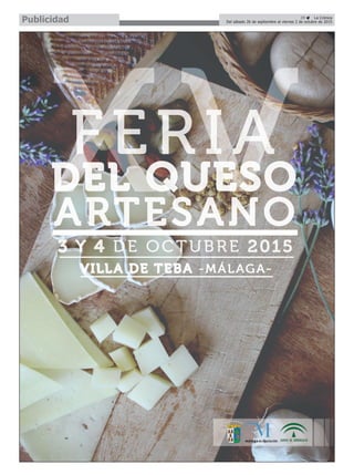 29 ç La Crónica
Del sábado 26 de septiembre al viernes 2 de octubre de 2015Publicidad
 