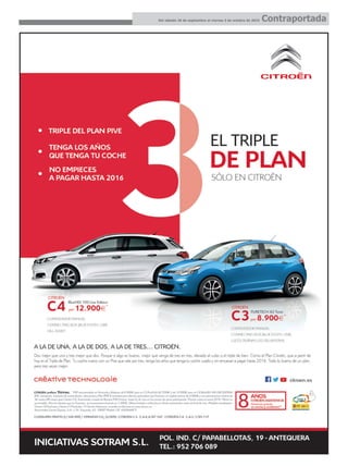 Del sábado 26 de septiembre al viernes 2 de octubre de 2015 Contraportada
 