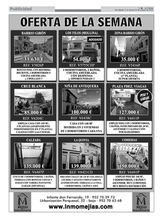 15 ç La Crónica
Del sábado 17 al viernes 23 de octubre de 2015Publicidad
 