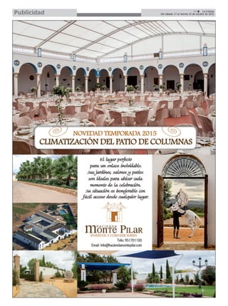 17 ç La Crónica
Del sábado 17 al viernes 23 de octubre de 2015Publicidad
 