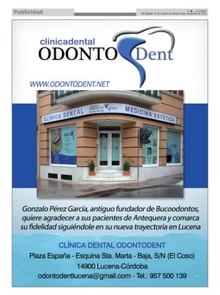 21 ç La Crónica
Del sábado 31 de octubre al viernes 6 de noviembre de 2015Publicidad
 