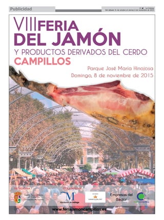 29 ç La Crónica
Del sábado 31 de octubre al viernes 6 de noviembre de 2015Publicidad
 