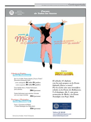 Del sábado 31 de octubre al viernes 6 de noviembre de 2015 Contraportada
 