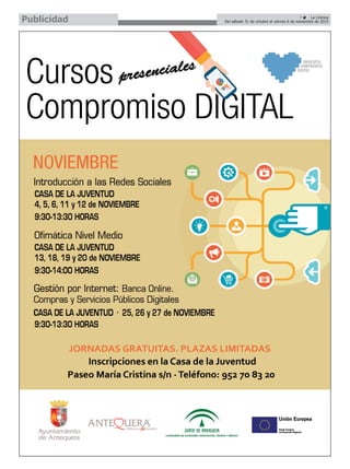 7 ç La Crónica
Del sábado 31 de octubre al viernes 6 de noviembre de 2015Publicidad
 