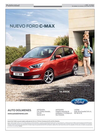 39 ç La Crónica
Del sábado 9 al viernes 15 de enero de 2016Publicidad
 