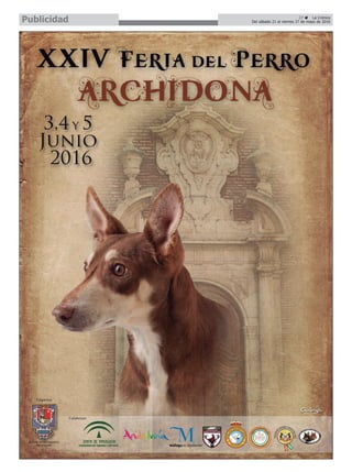 27 ç La Crónica
Del sábado 21 al viernes 27 de mayo de 2016Publicidad
 