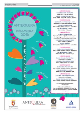7 ç La Crónica
Del sábado 21 al viernes 27 de mayo de 2016Publicidad
 