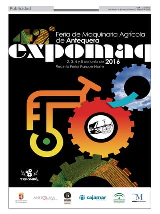 35 ç La Crónica
Del sábado 28 de mayo al viernes 3 de junio de 2016Publicidad
 