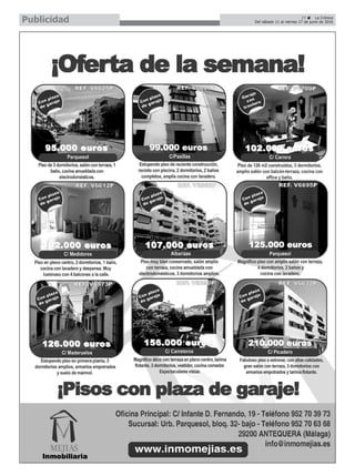 27 ç La Crónica
Del sábado 11 al viernes 17 de junio de 2016Publicidad
 