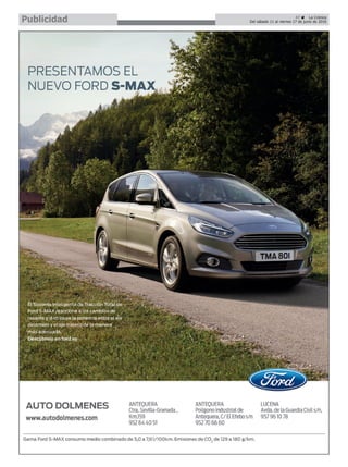 47 ç La Crónica
Del sábado 11 al viernes 17 de junio de 2016Publicidad
 