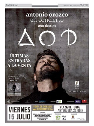 29 ç La Crónica
Del viernes 24 de junio al viernes 1 de julio de 2016Publicidad
 