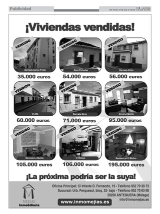 33 ç La Crónica
Del viernes 24 de junio al viernes 1 de julio de 2016Publicidad
 