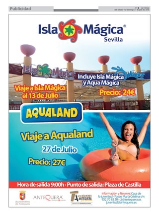 37 ç La Crónica
Del sábado 9 al domingo 17 de julio de 2016Publicidad
 