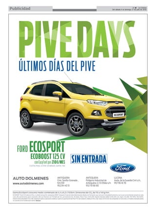 39 ç La Crónica
Del sábado 9 al domingo 17 de julio de 2016Publicidad
 