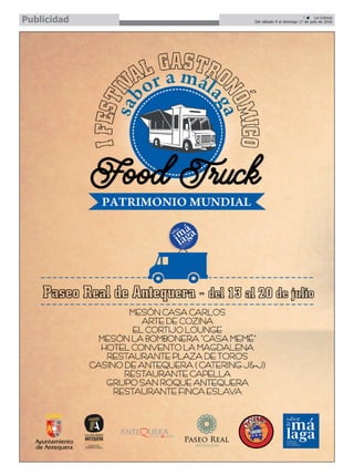 7 ç La Crónica
Del sábado 9 al domingo 17 de julio de 2016Publicidad
 