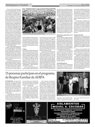 5 ç La Crónica
Del sábado 13 al viernes 26 de agosto de 2016Antequera Ciudad
En la jornada del domingo
una de las principa...