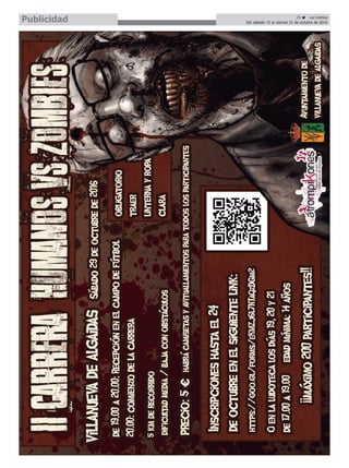 29 ç La Crónica
Del sábado 15 al viernes 21 de octubre de 2016Publicidad
 