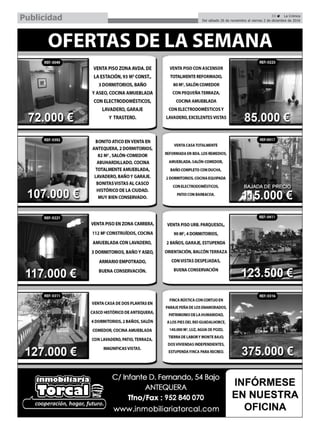 33 ç La Crónica
Del sábado 26 de noviembre al viernes 2 de diciembre de 2016Publicidad
 