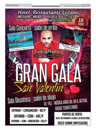 11 ç La Crónica
Del sábado 28 de enero al viernes 3 de febrero de 2017Publicidad
 