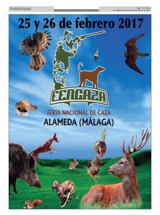 29 ç La Crónica
Del sábado 18 al viernes 24 de febrero de 2017Publicidad
 