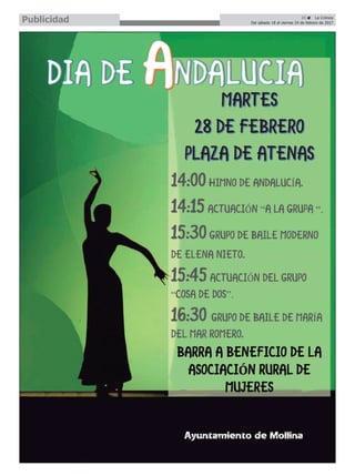 33 ç La Crónica
Del sábado 18 al viernes 24 de febrero de 2017Publicidad
 