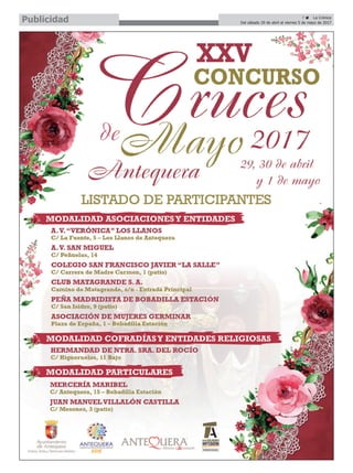 7 ç La Crónica
Del sábado 29 de abril al viernes 5 de mayo de 2017Publicidad
 
