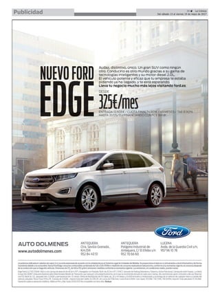 39 ç La Crónica
Del sábado 13 al viernes 19 de mayo de 2017Publicidad
 